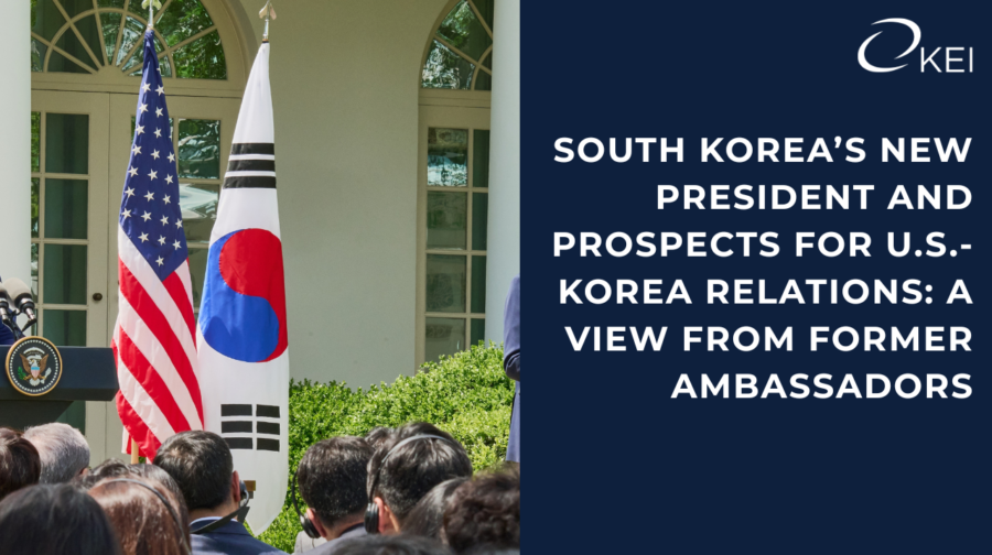 South Korea’s New President and Prospects for U.S.-Korea Relations: A View From Former Ambassadors